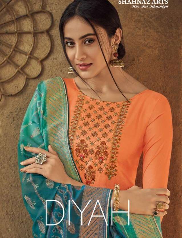 Diyah Shahnaz Arts Latest Designer Salwar Suit