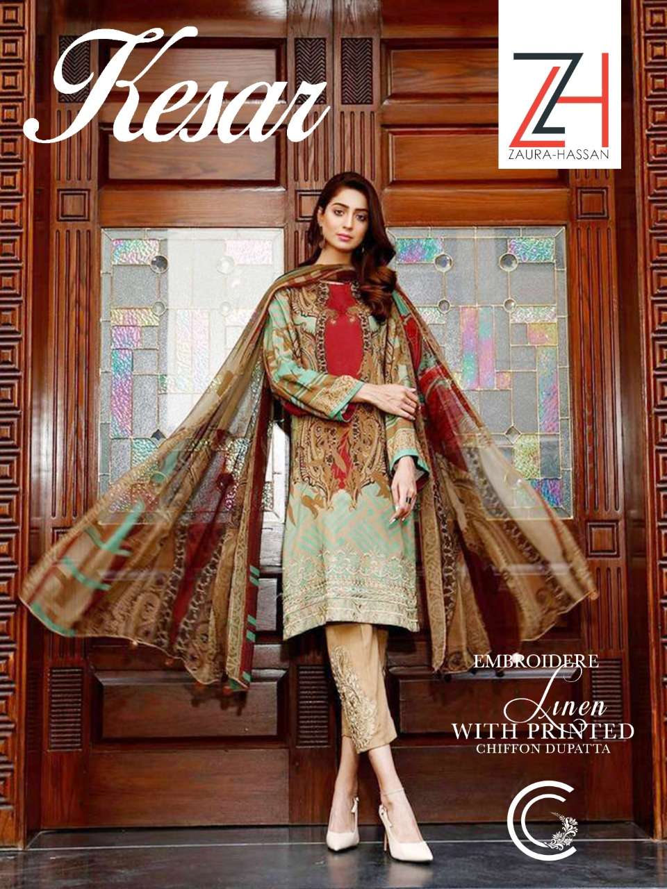 Buy Zaura Hassan By Kesar Designer Pakistani Salwar Suit