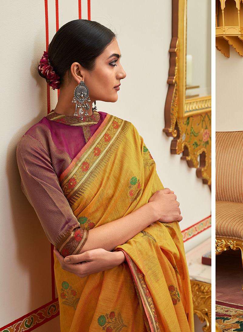 Shivastu Vol 1 By Lifestyle Lichi Silk Heavy Look Branded Saree Wholesaler