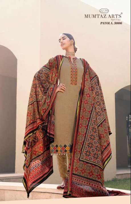 Buy Patola Mumtaj Arts Designer Jam Satin Salwar Suit