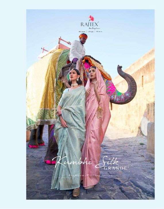 Kumbhi Silk By Raj Tex Designer Wholesale Online Sarees Set