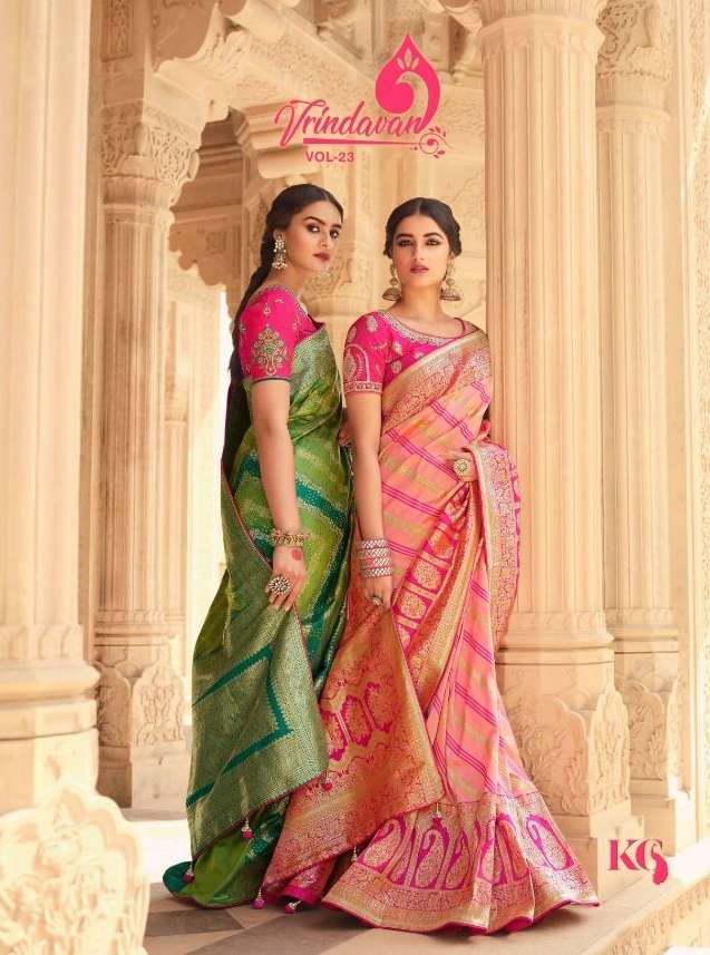 Vrindavan By Royal Designer Wholesale Online Sarees Set