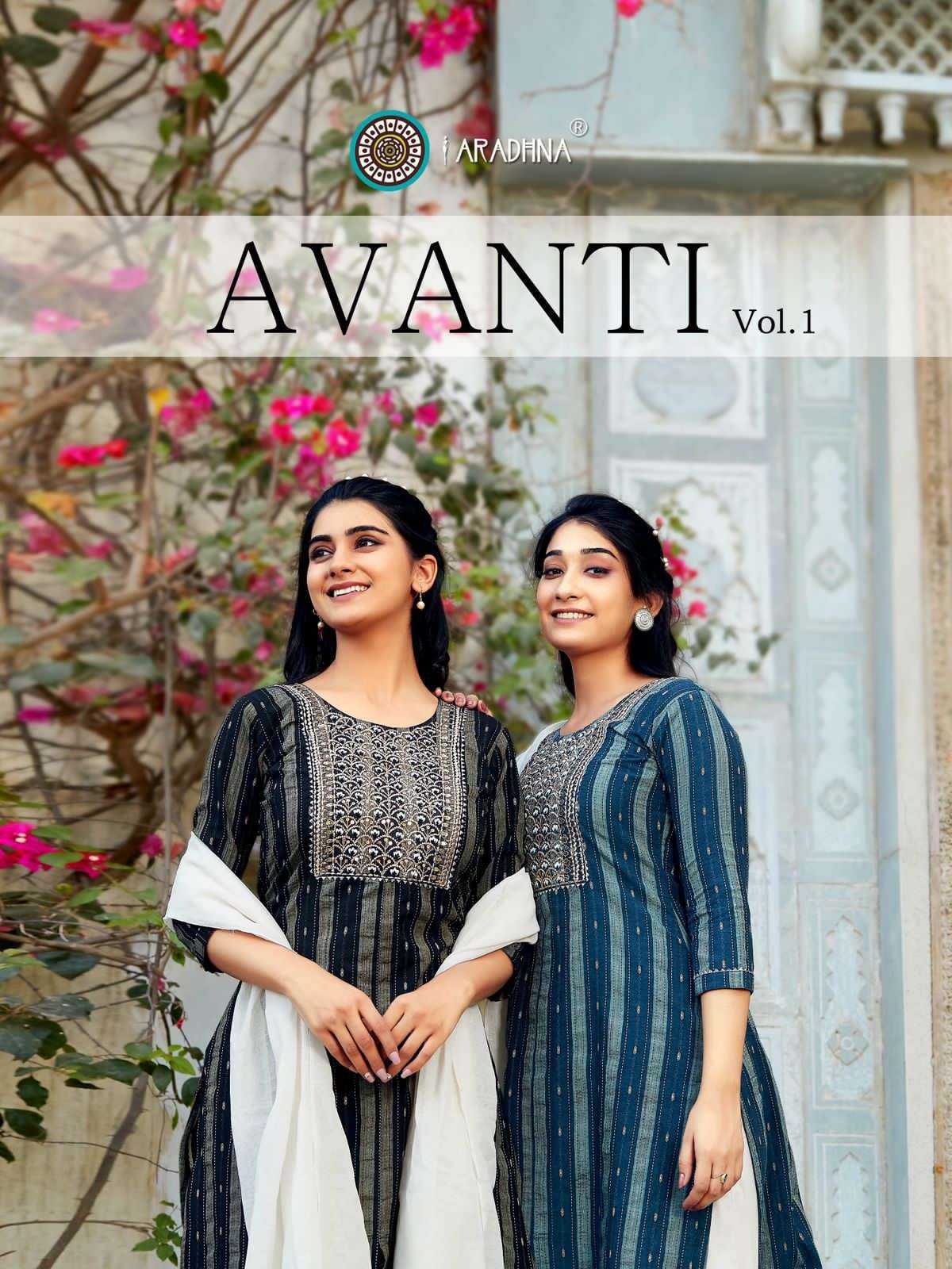 Avanti Vol 1 By Aradhna Designer Wholesale Online Kurtis Pant Dupatta Set