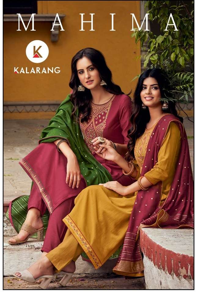 Mahima By Kalarang Designer Wholesale Online Salwar Suit Set