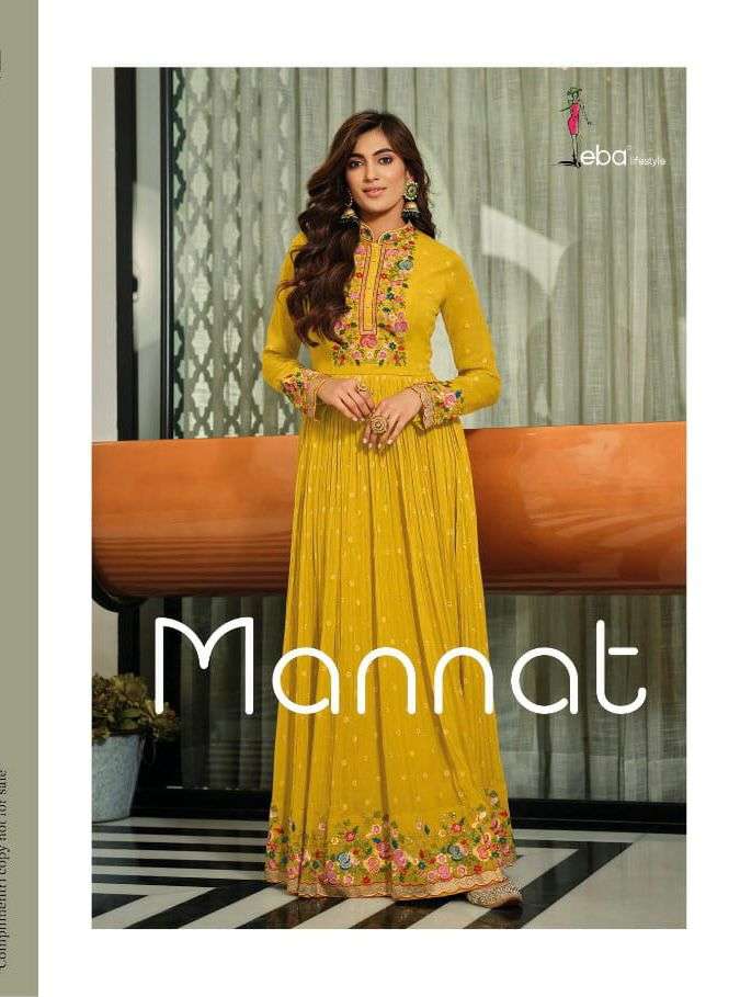 Mannat By Eba Life Style Designer Wholesale Online Kurtis With Dupatta Set