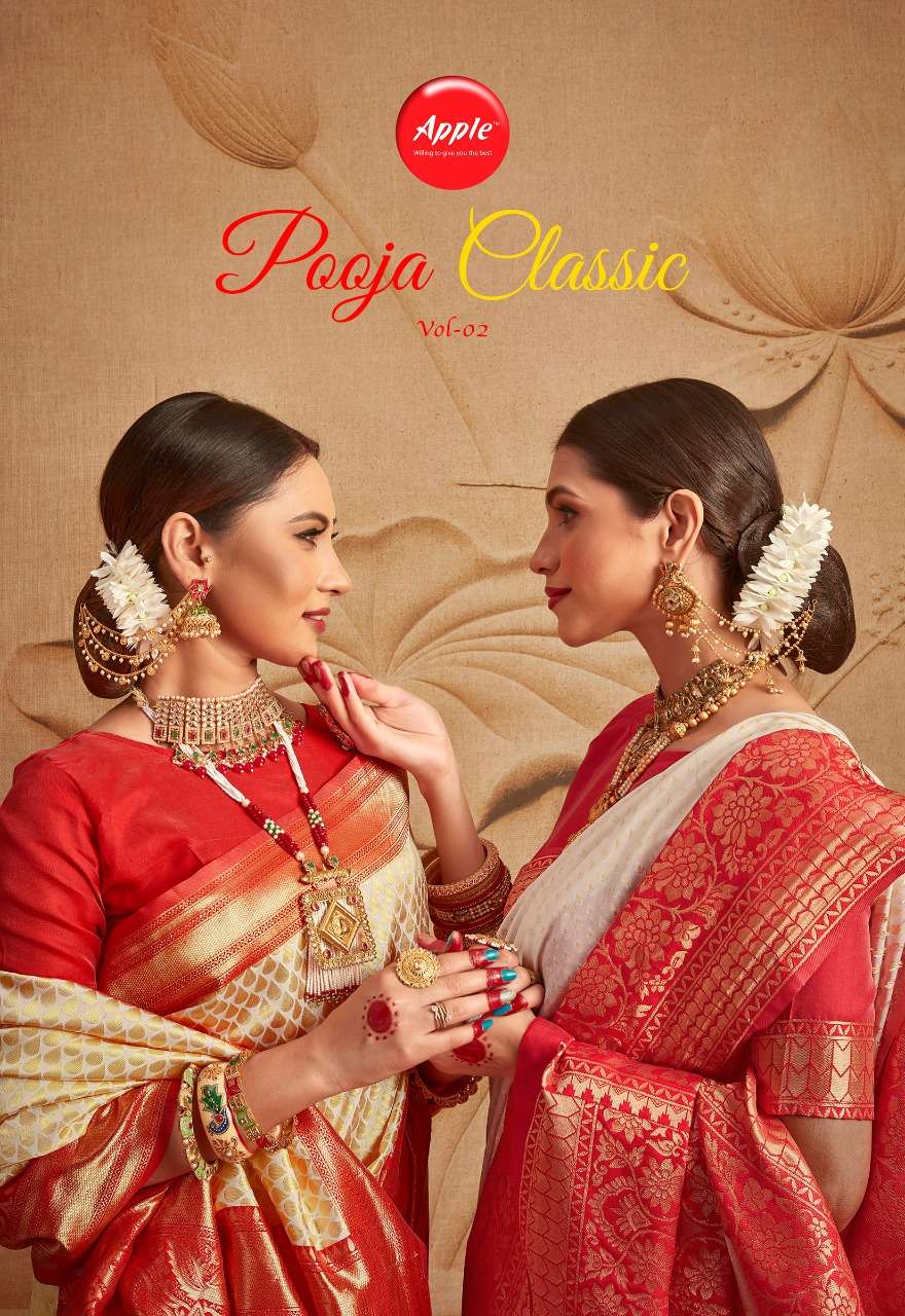 Pooja Classic Vol 2 By Apple Designer Wholesale Online Sarees Set