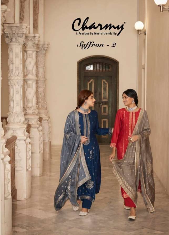 Charmy Saffron 2 By Zisa Designer Wholesale Online Salwar Suit Set