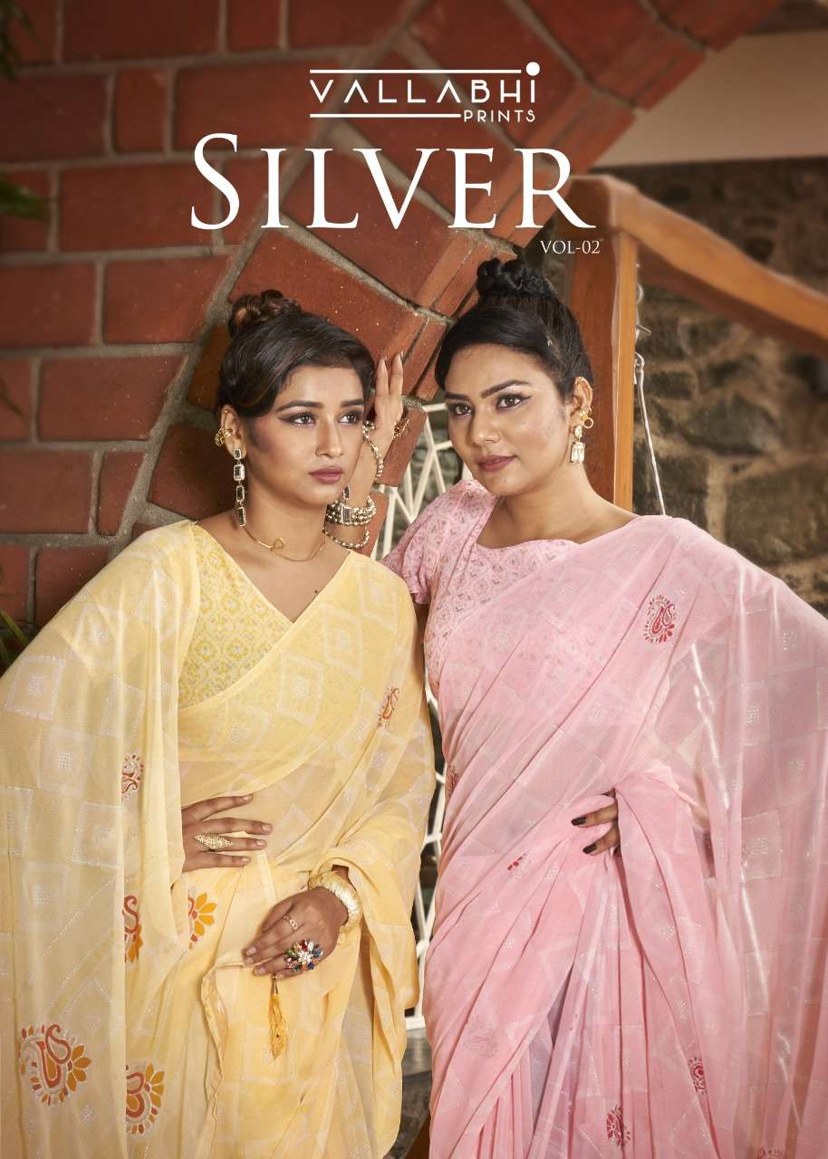 Silver Vol 2 By Vallabhi Prints Designer Wholesale Online Sarees Set