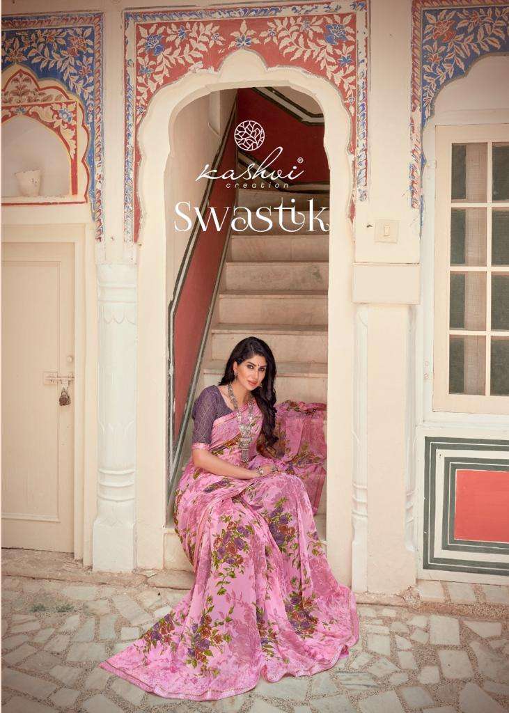 Swastik By Kashvi Creation Designer Wholesale Online Sarees Set