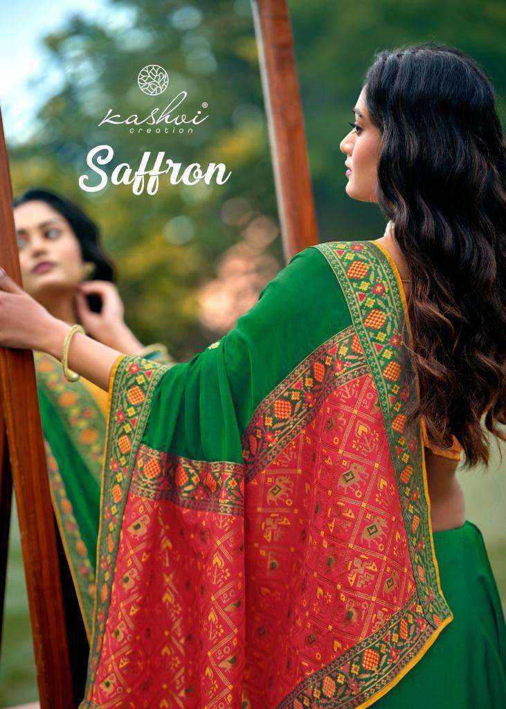 Safron By Kashvi Cration Designer Wholesale Online Sarees Set