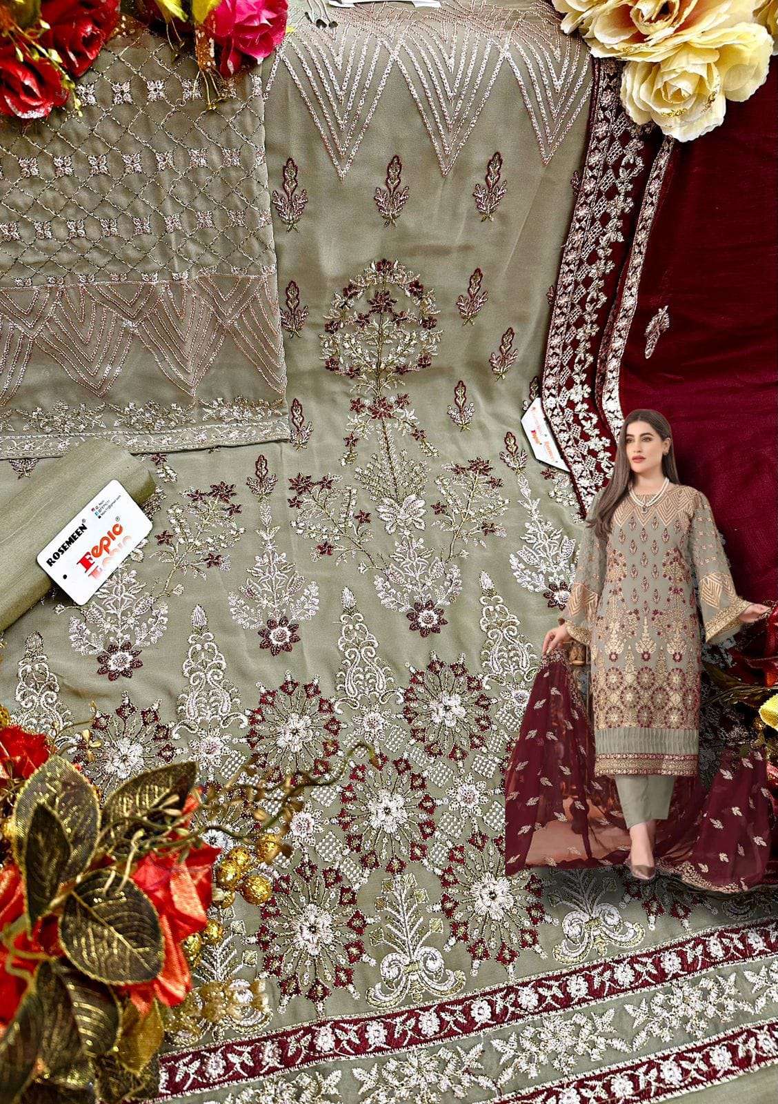 Rosemeen By Fepic Wholesale Online Salwar Suit Set