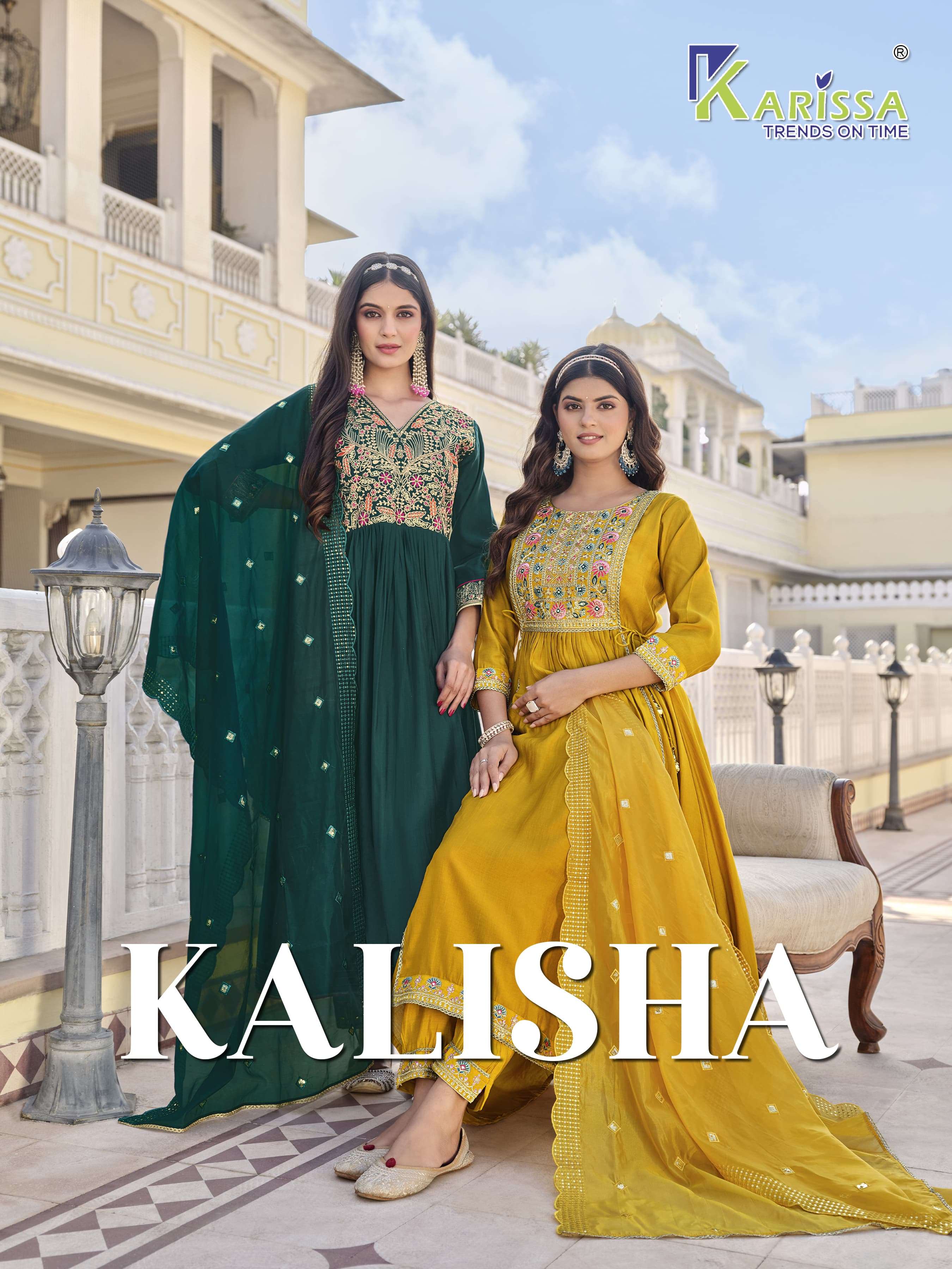Kalisha Buy Karissa Wholesale Supplier online Lowest Price Viscose Kurta Suit Sets