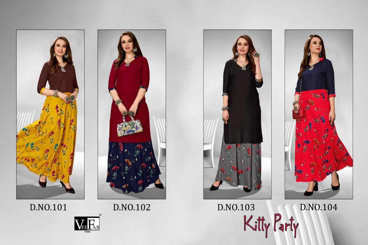 Kitty Party By Vee Fab Skirt Top