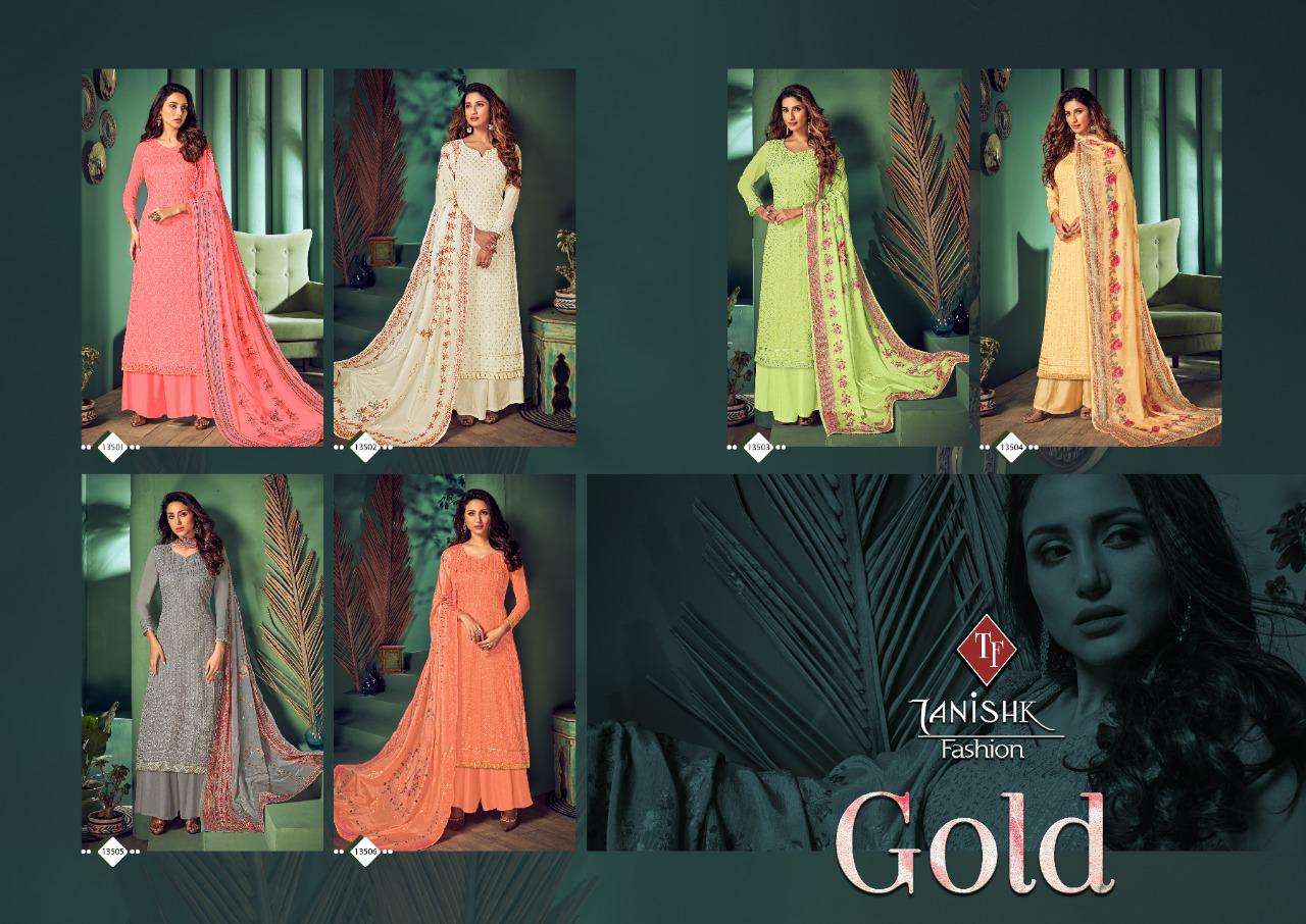 Gold Tanishq Fashion Salwar Suit