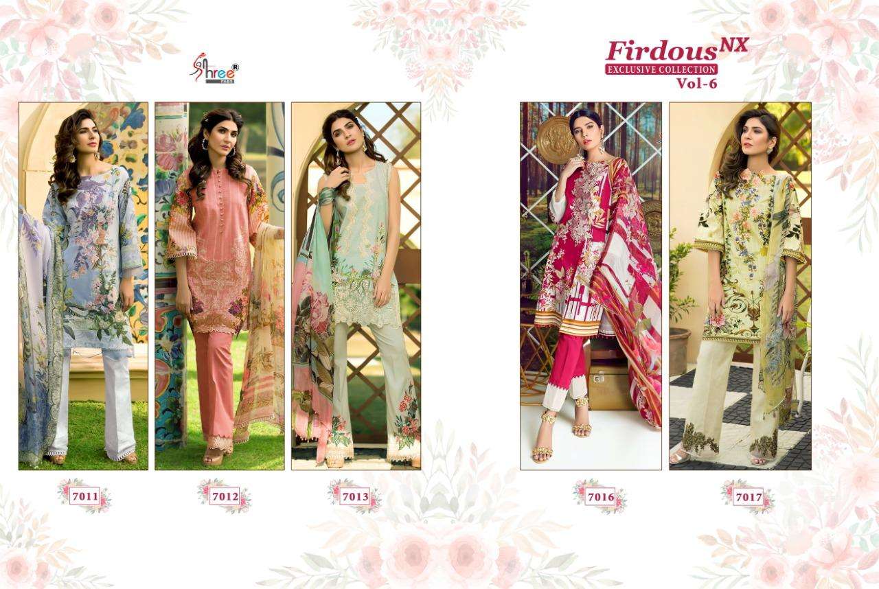 Firdous Exclusive Collection Vol-6 Nx Shree Fabs Pakistani Salwar Suit