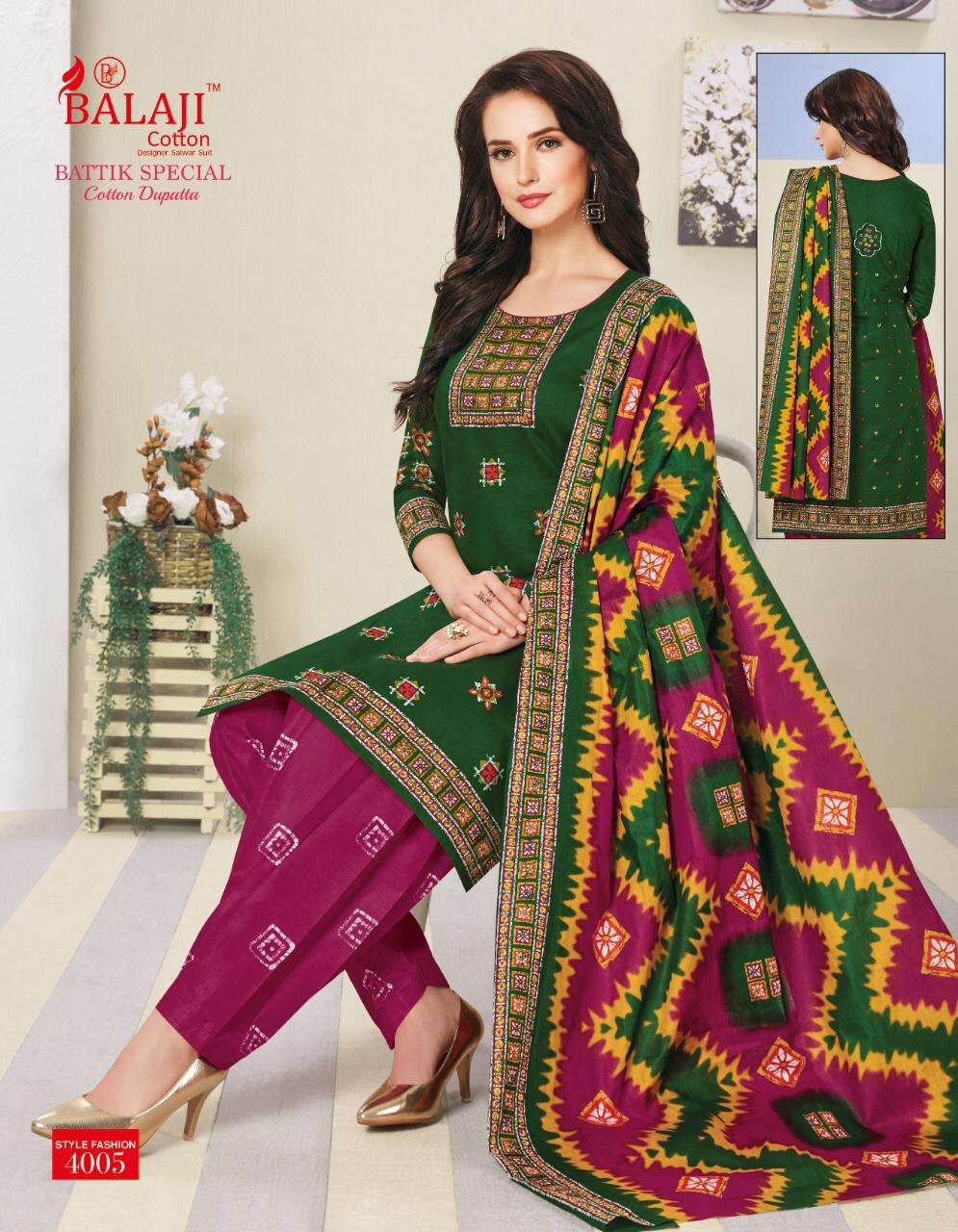Batik Special Vol-4 By Balaji Cotton Salwar Suit