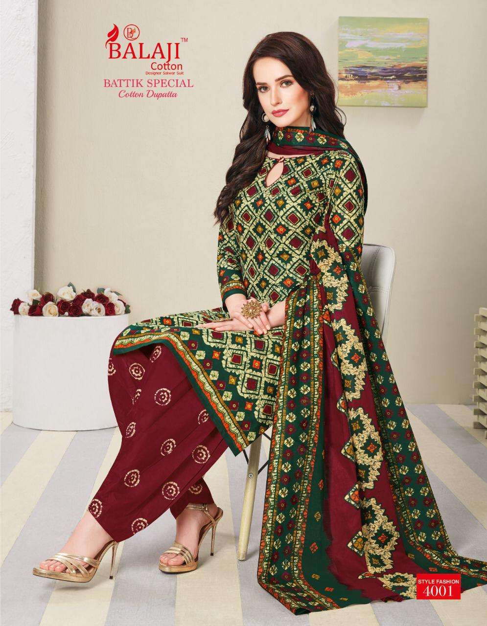 Batik Special Vol-4 By Balaji Cotton Salwar Suit