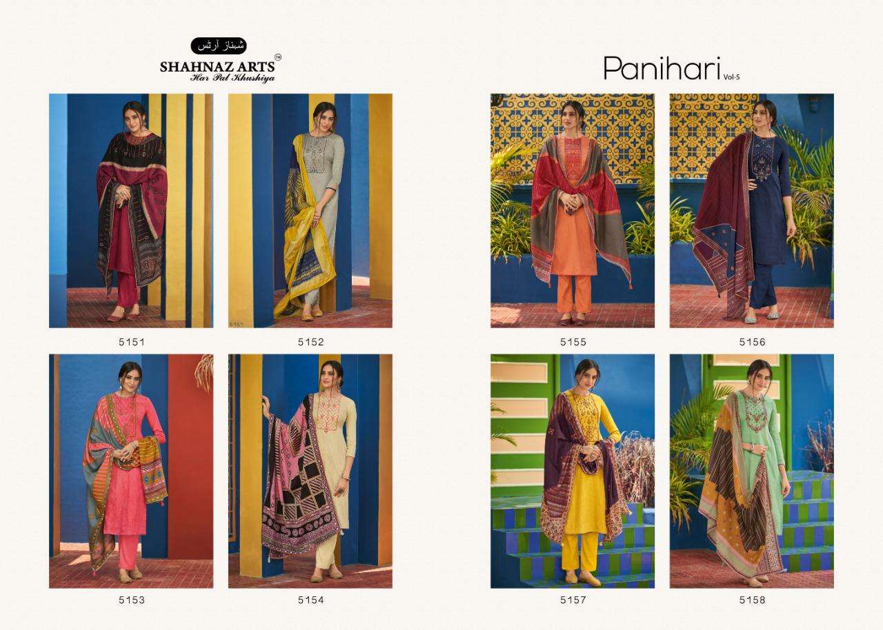 Panihari Vol 5 By Shahnaz Art Salwar Suit