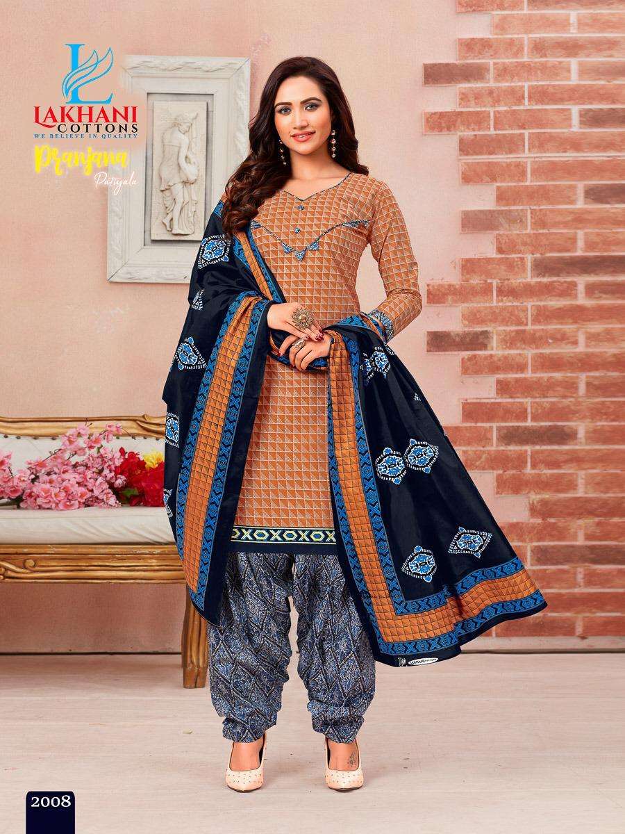 Pranjana Patiyala Vol 2 By Lakhani Cotton Latest Dress Materiasl