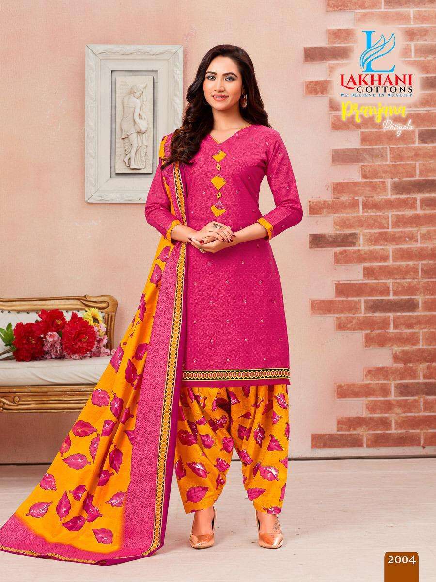 Pranjana Patiyala Vol 2 By Lakhani Cotton Latest Dress Materiasl