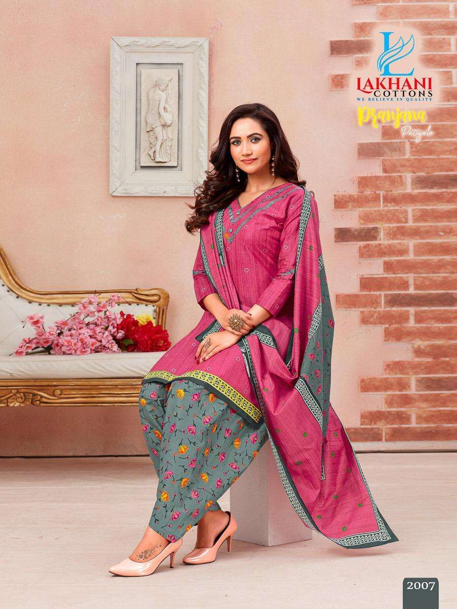 Pranjana Patiyala Vol 2 By Lakhani Cotton Latest Dress Materiasl