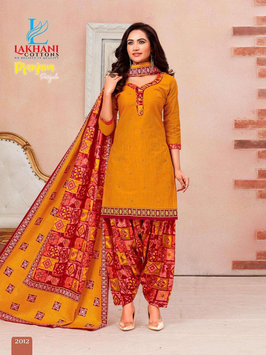 Pranjana Patiyala Vol 2 By Lakhani Cotton Latest Dress Materiasl