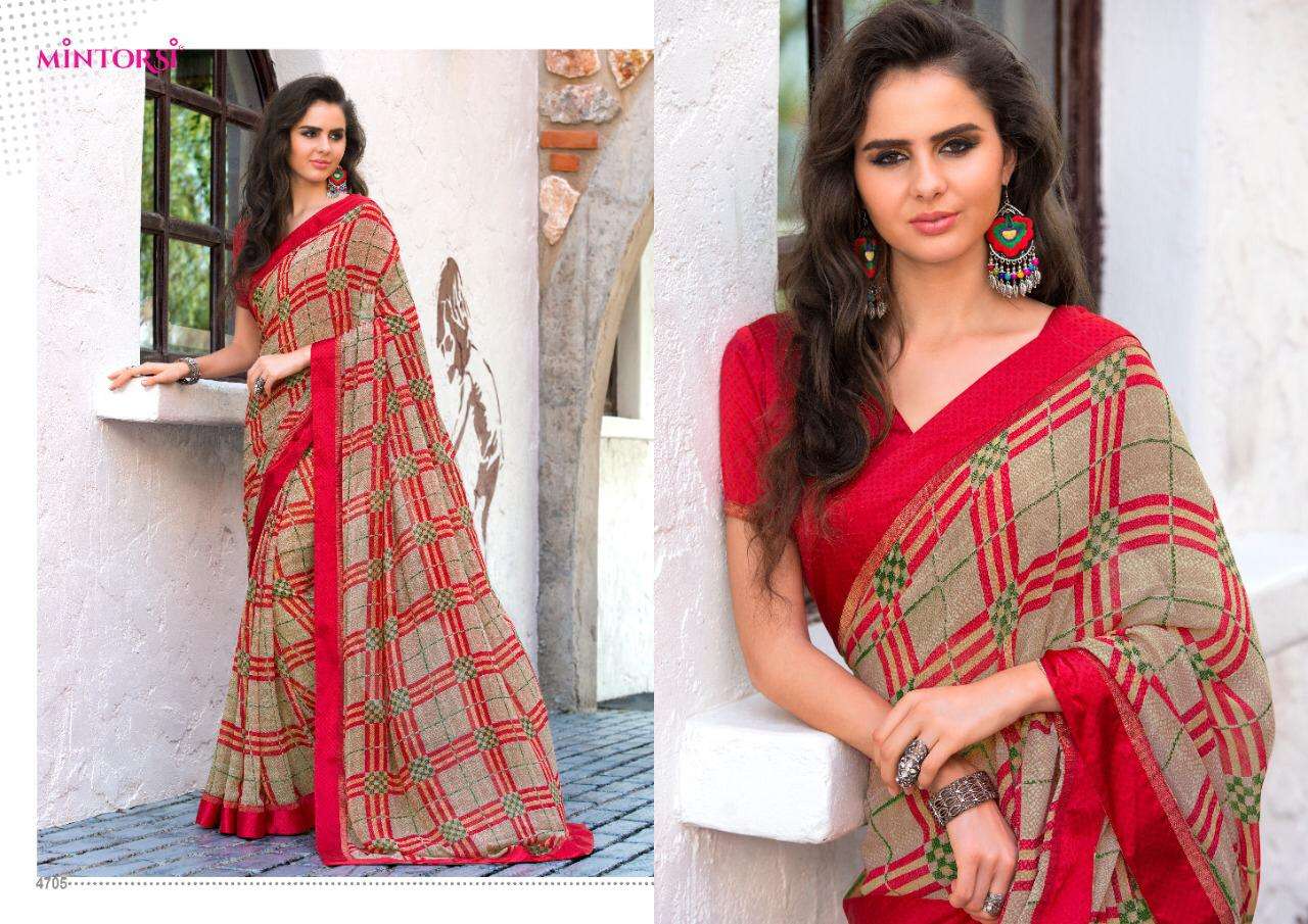 Beauty Look By Mintorsi Georgette Saree