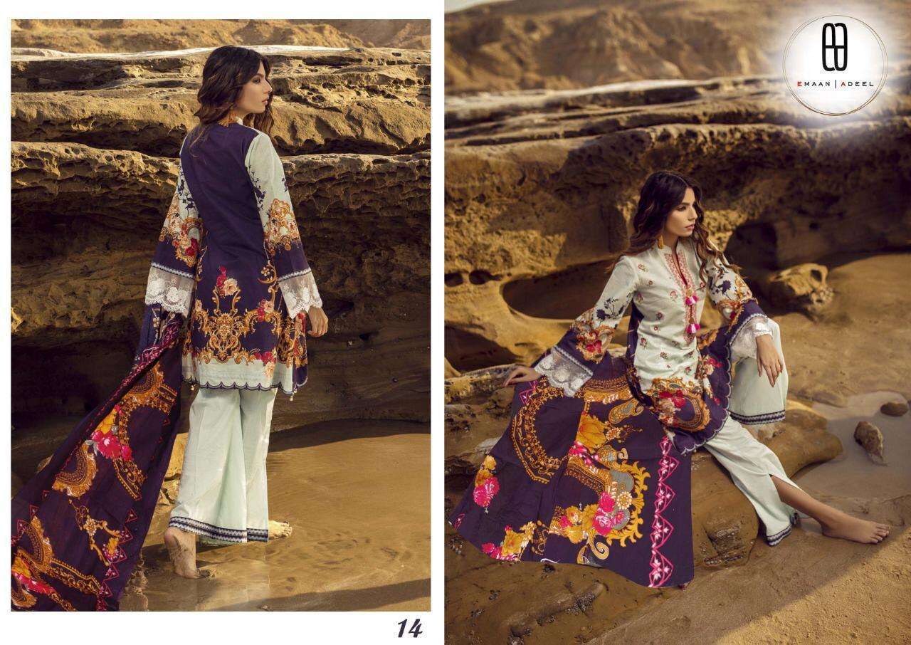 Emaan Adeel Vol 2 By Emaan Adeel Lawn Original Salwar Suit