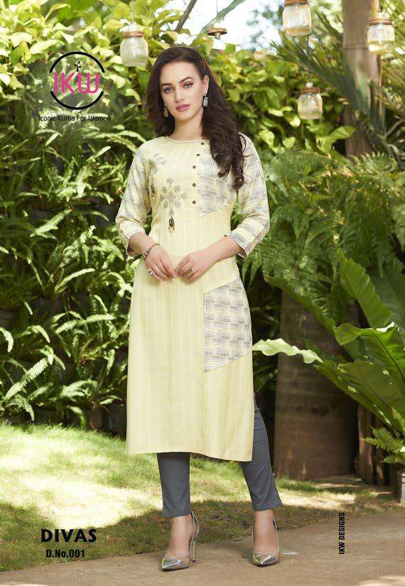 Ikw Divas Vol 2 Latest Designer Rayon Kurtis