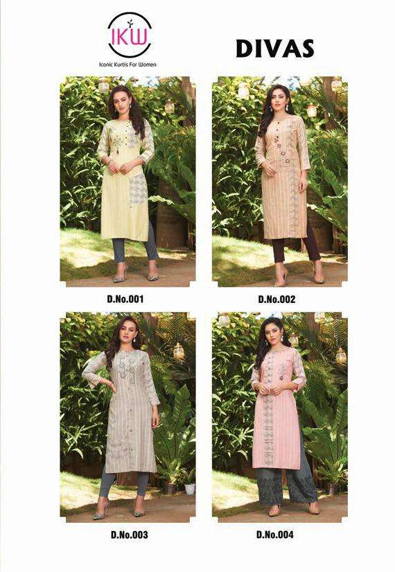 Ikw Divas Vol 2 Latest Designer Rayon Kurtis