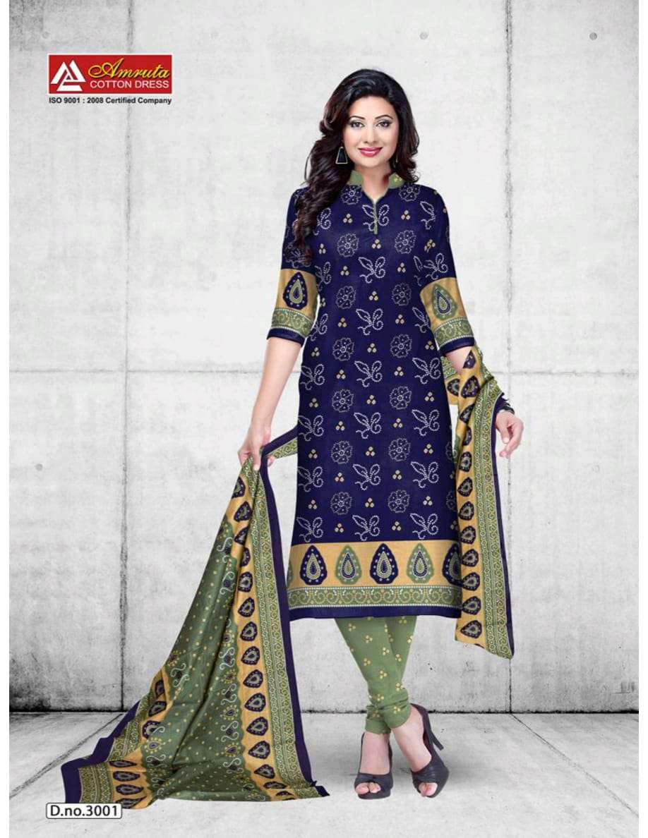 Krutika Vol 3 By Amruta Cotton Dress Materials Salwar Suit