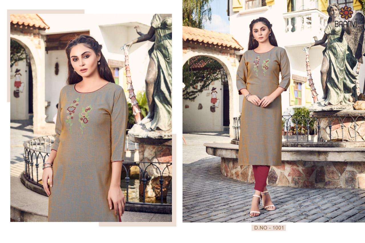 Magic Baanvi Latest Designer Rayon Kurtis