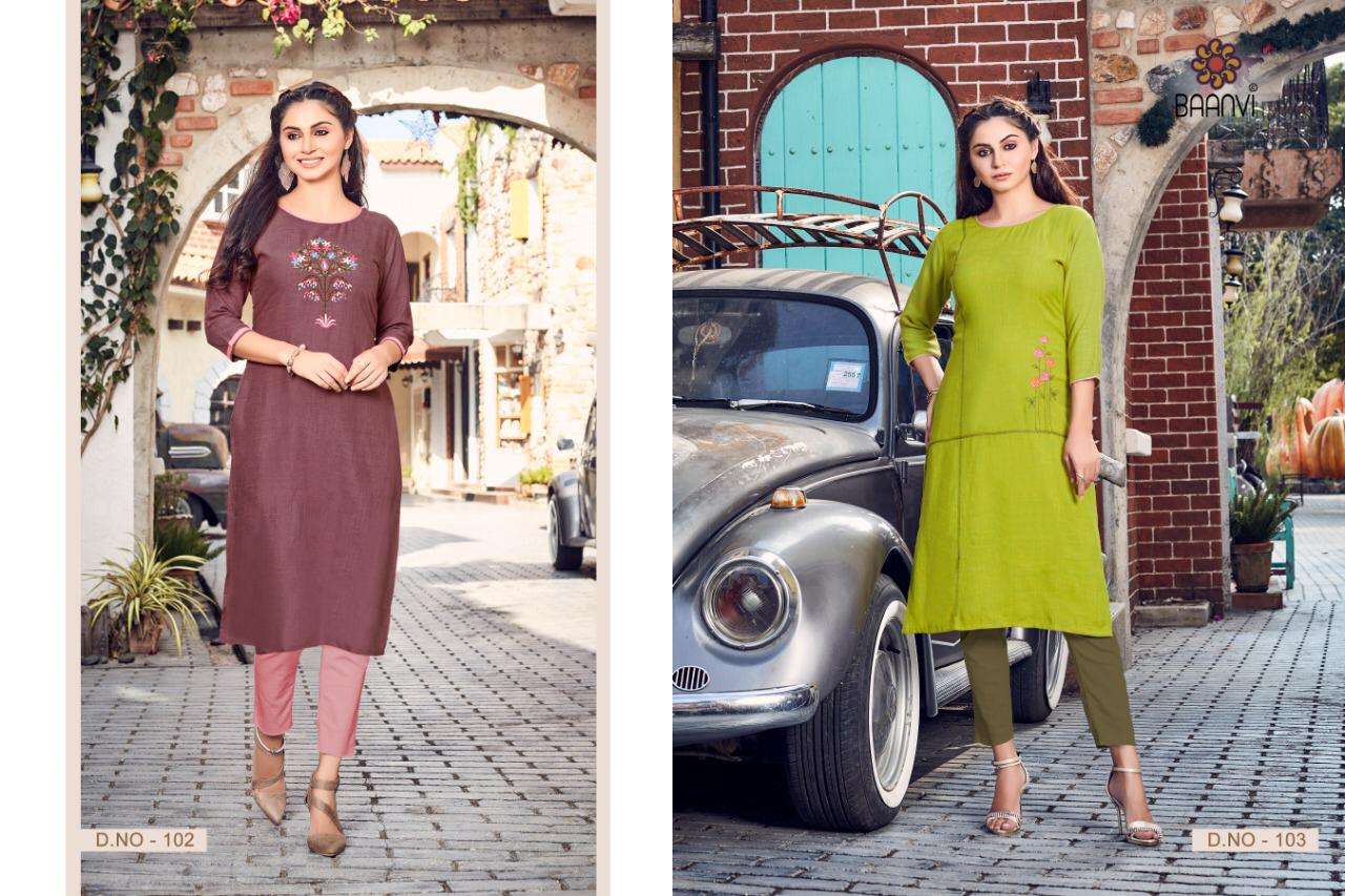 Magic Baanvi Latest Designer Rayon Kurtis