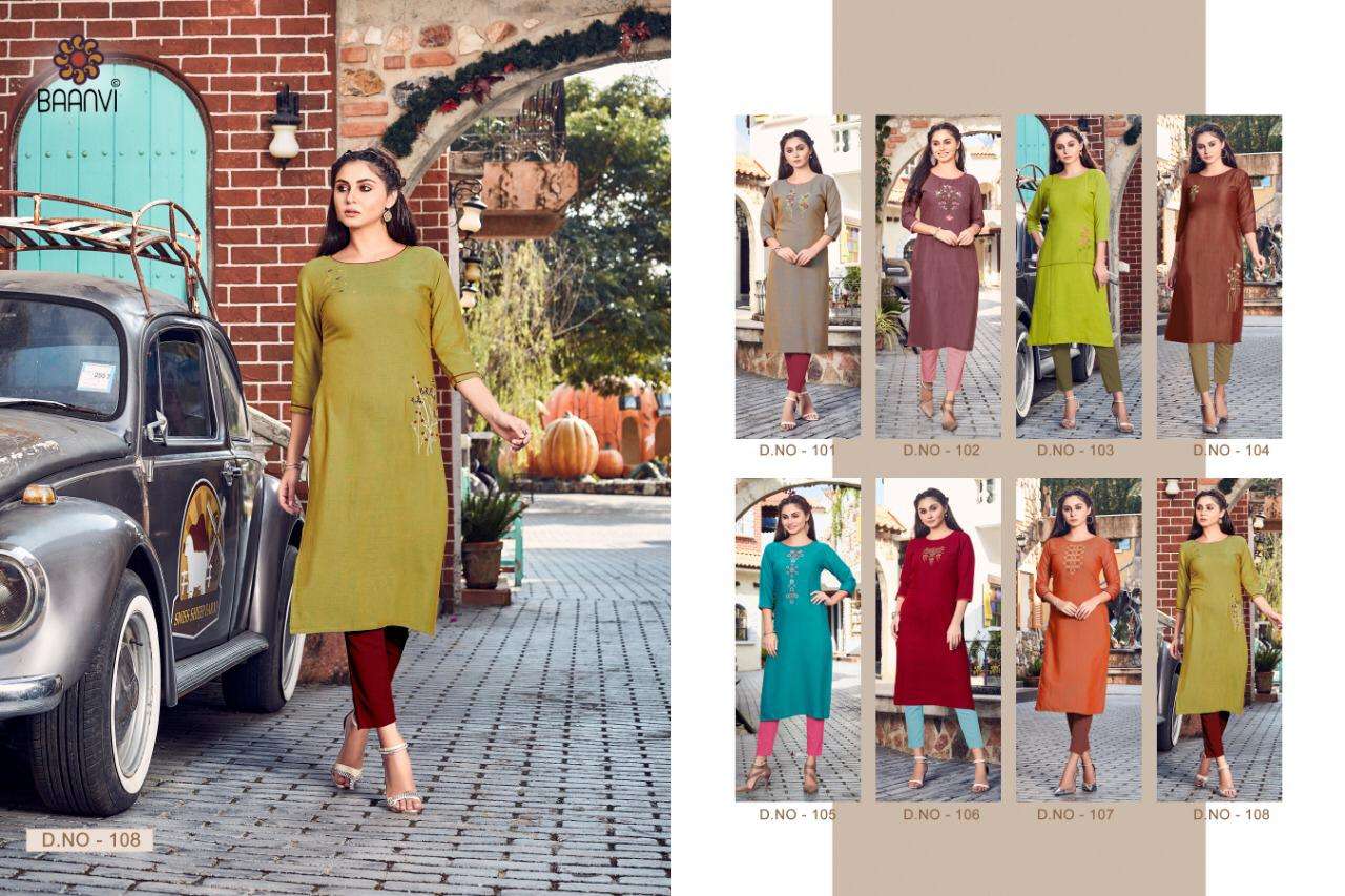 Magic Baanvi Latest Designer Rayon Kurtis