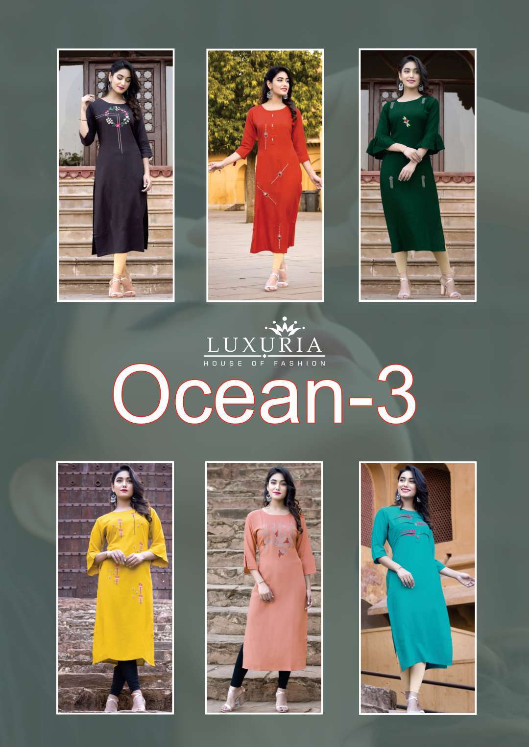 Ocean Vol 3 Luxuria Latest Designer Kurtis