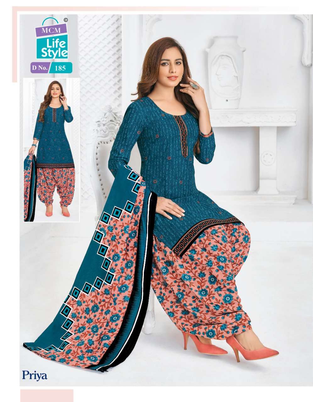 Priya Vol 8 Mcm Life Style Cotton Readymade Salwar Suit