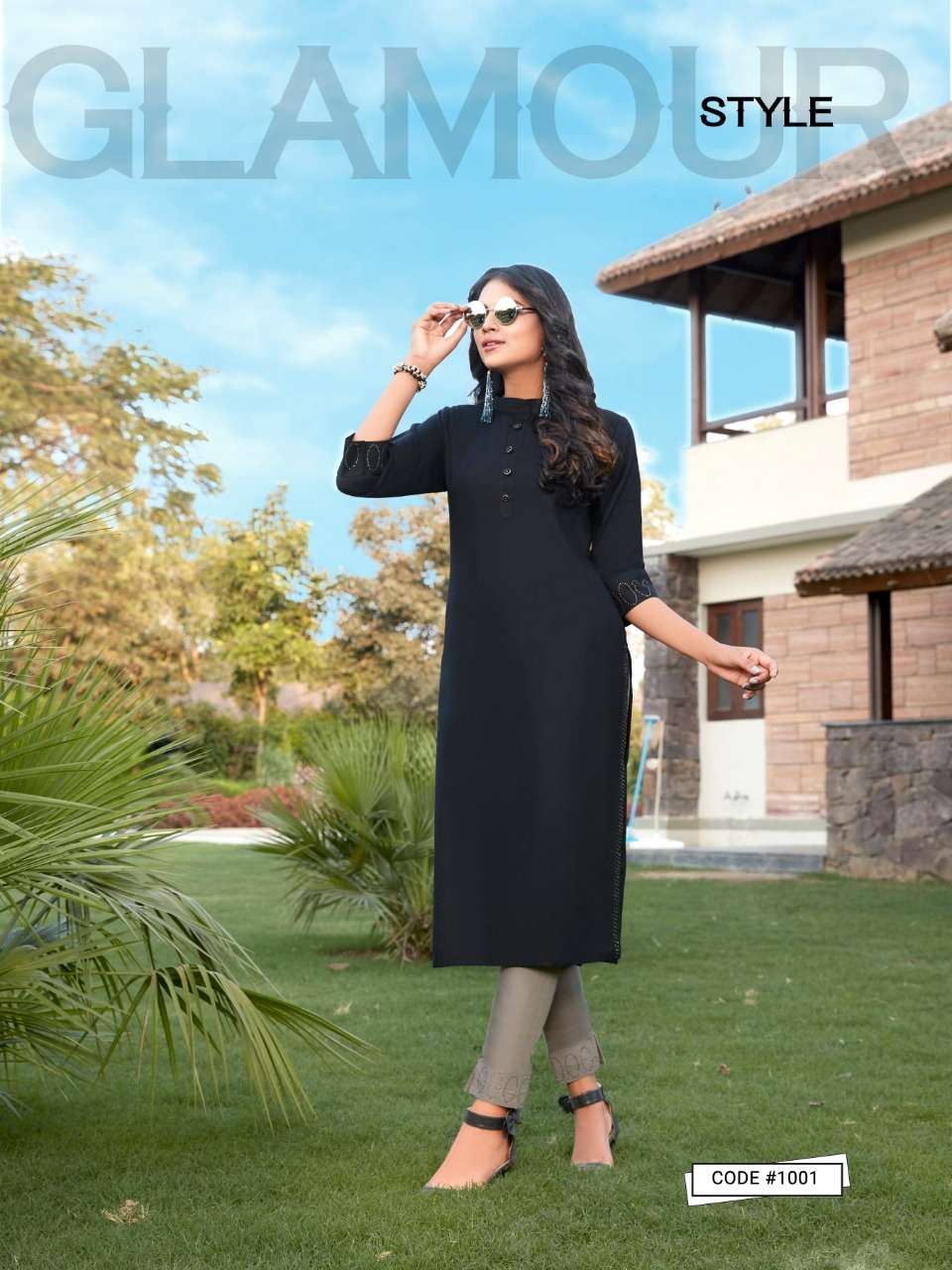 Taj Banwery Latest Rayon Kurtis With Palazzo