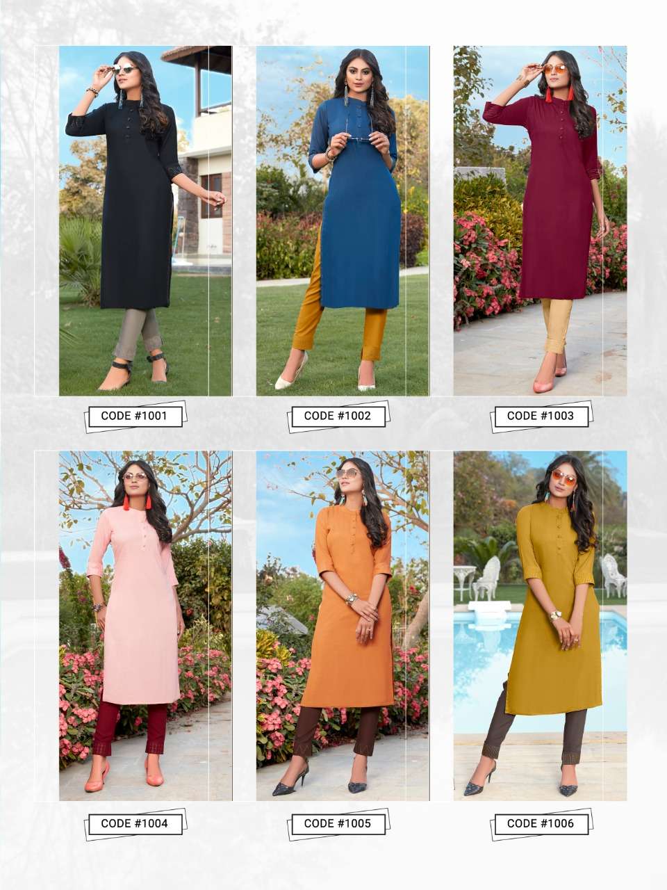 Taj Banwery Latest Rayon Kurtis With Palazzo