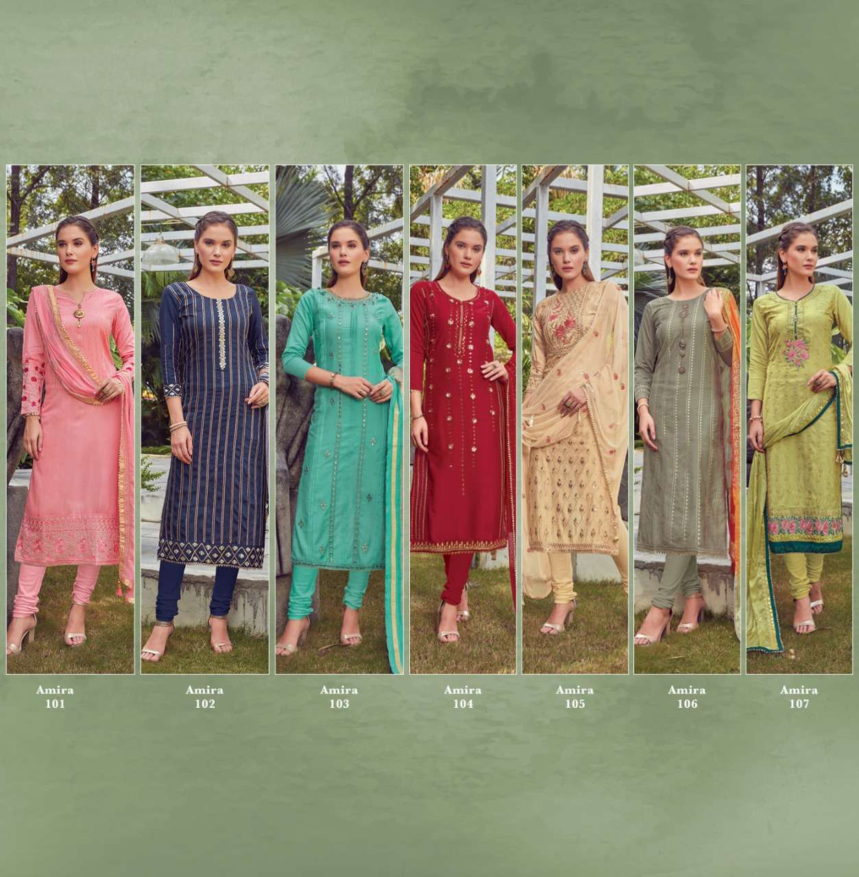 Buy Amira Raheja Designer Chanderi Salwar Suit