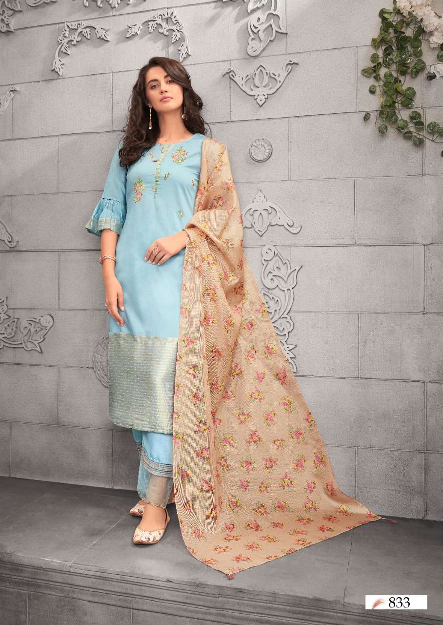 Buy Bloom Vnk Viscore Kurtis Pant Dupatta