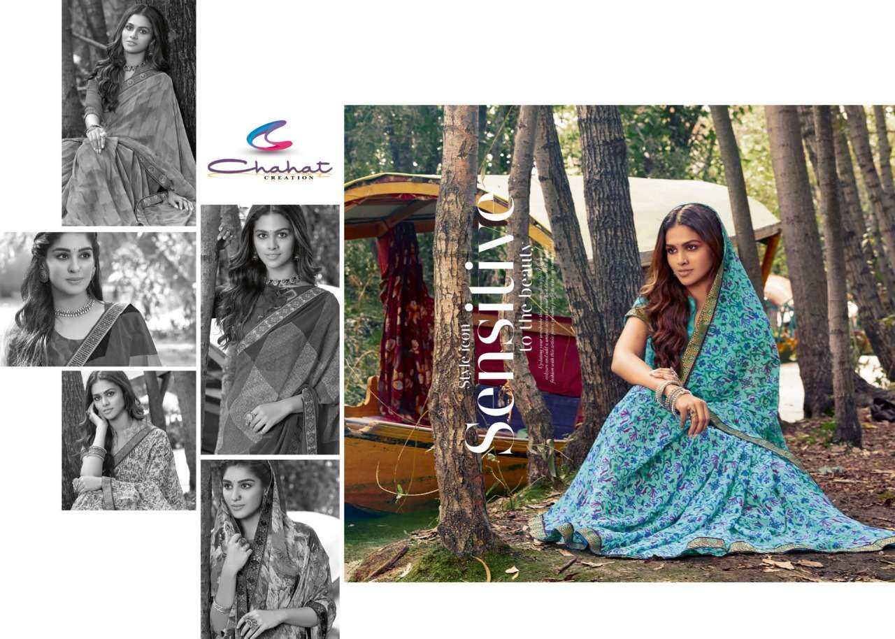 Buy Kashmiri Chahat Designer Georgette Sarees