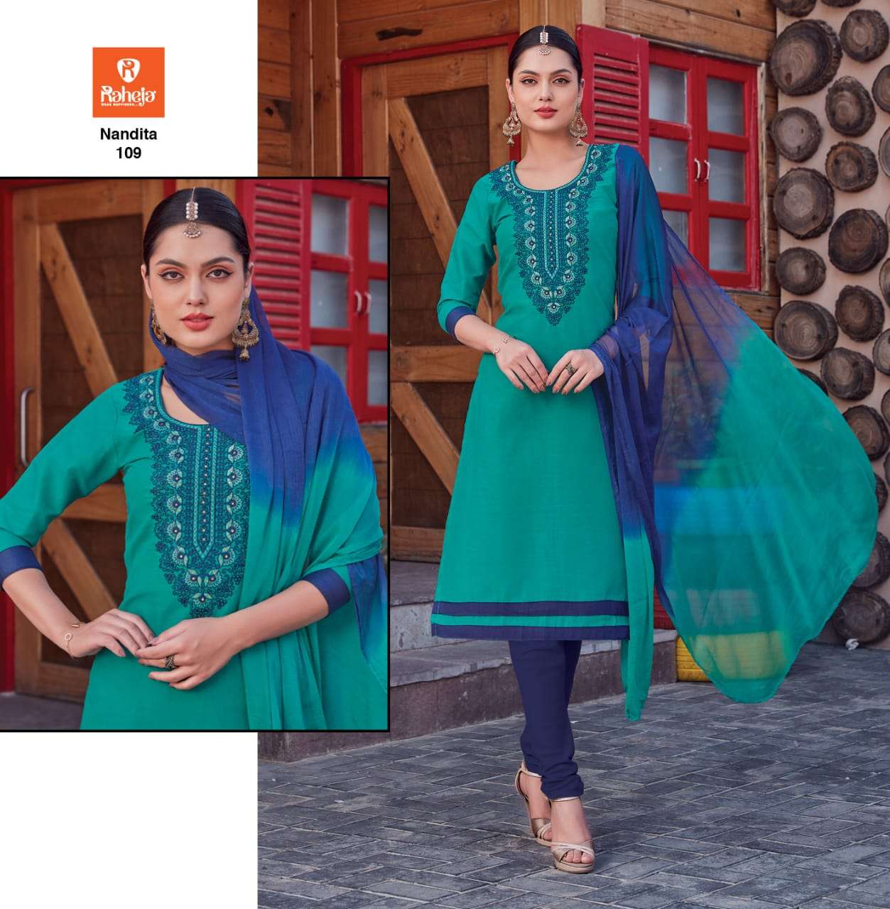 Buy Nandita Raheja Designer Cotton Salwar Suit
