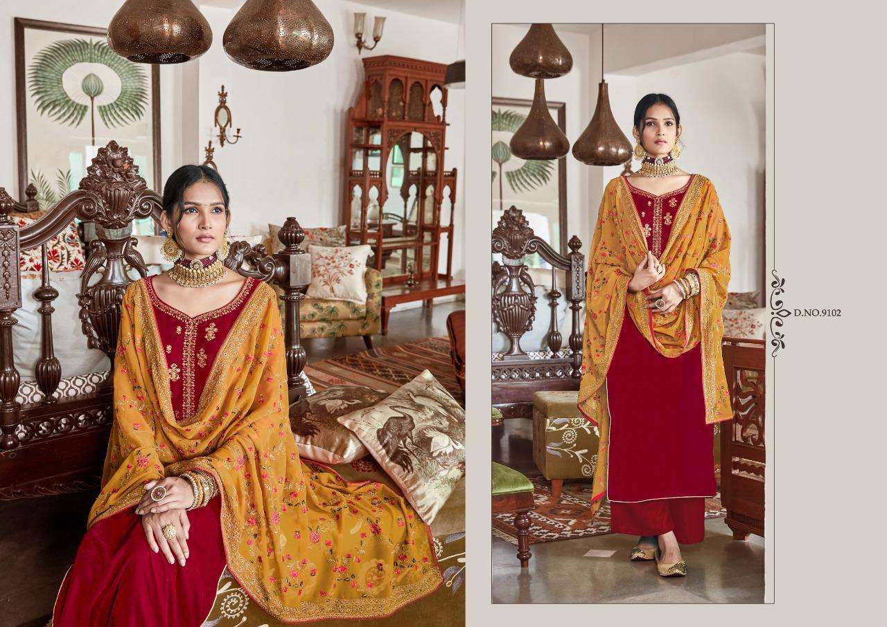 Buy Swaragini Maisha Designer Wholesale Set Velvet Salwar Suit