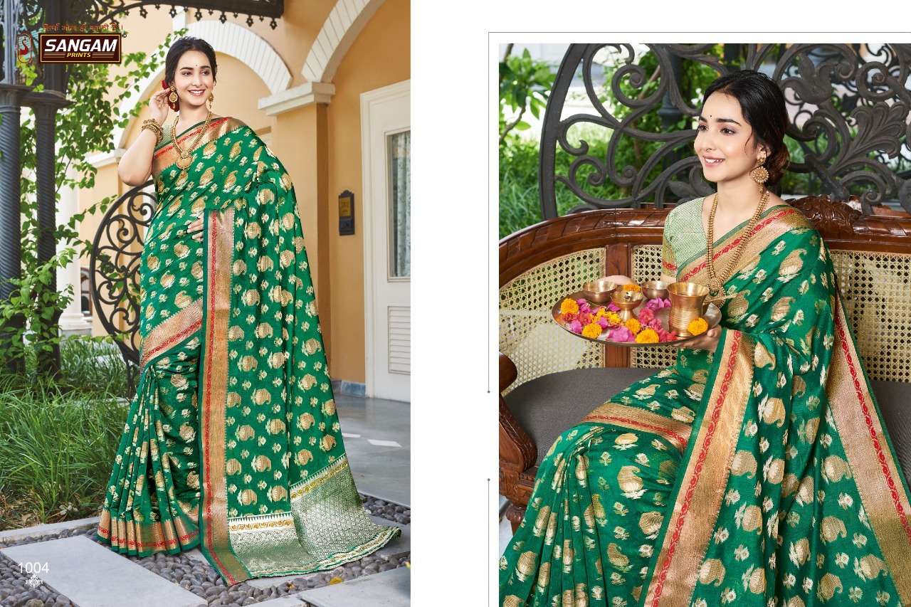 Buy Vasundhara Sargam Designer Handloom Silk Saree