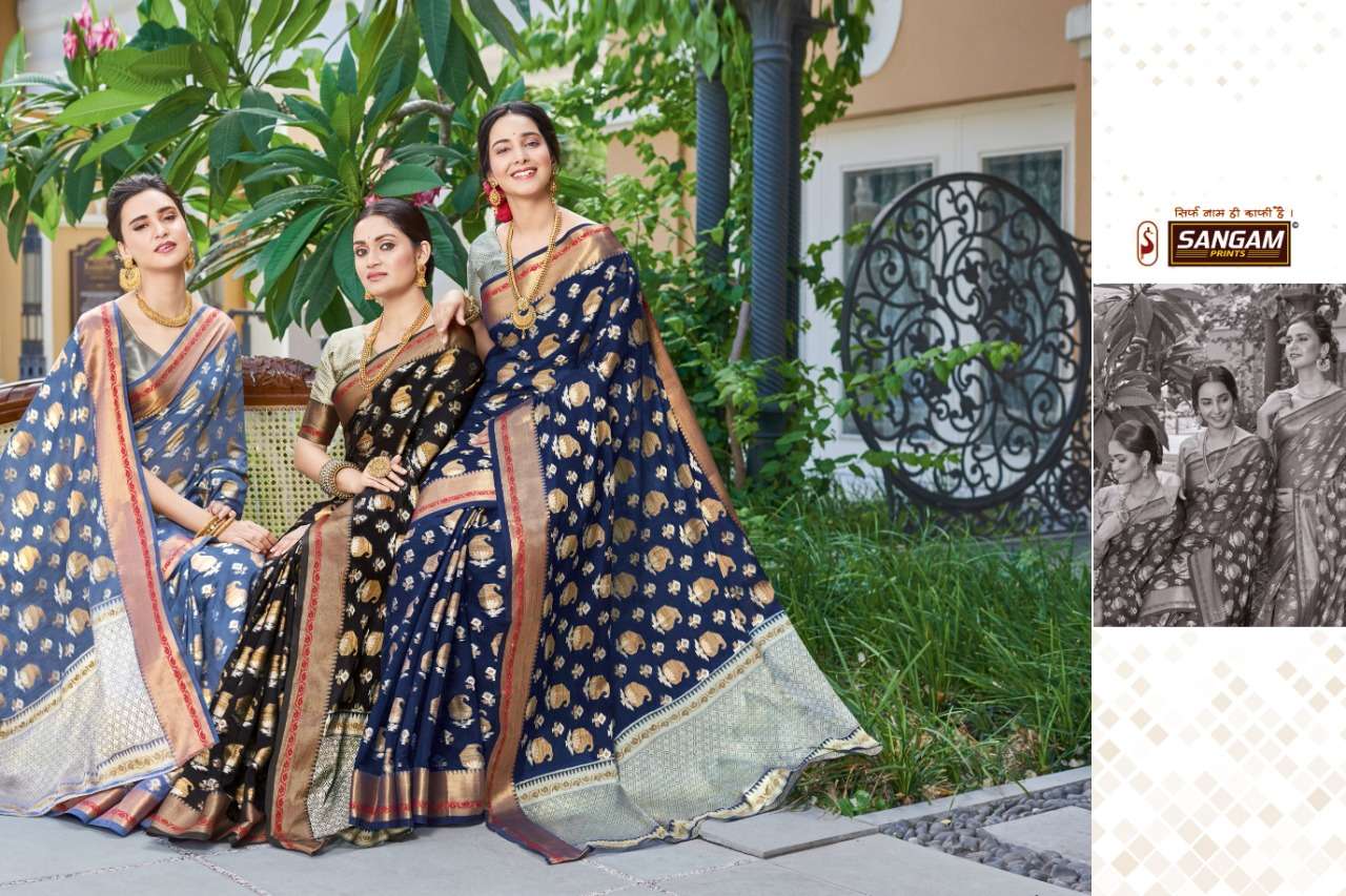Buy Vasundhara Sargam Designer Handloom Silk Saree