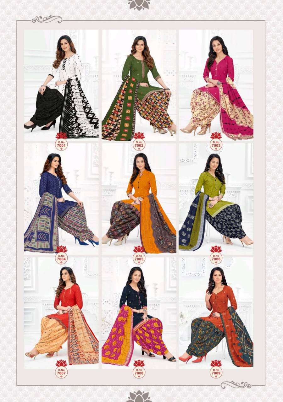 Patiyala Pari Vol 7 By Rajasthan Latest Designer Cotton Materials Salwar Suit