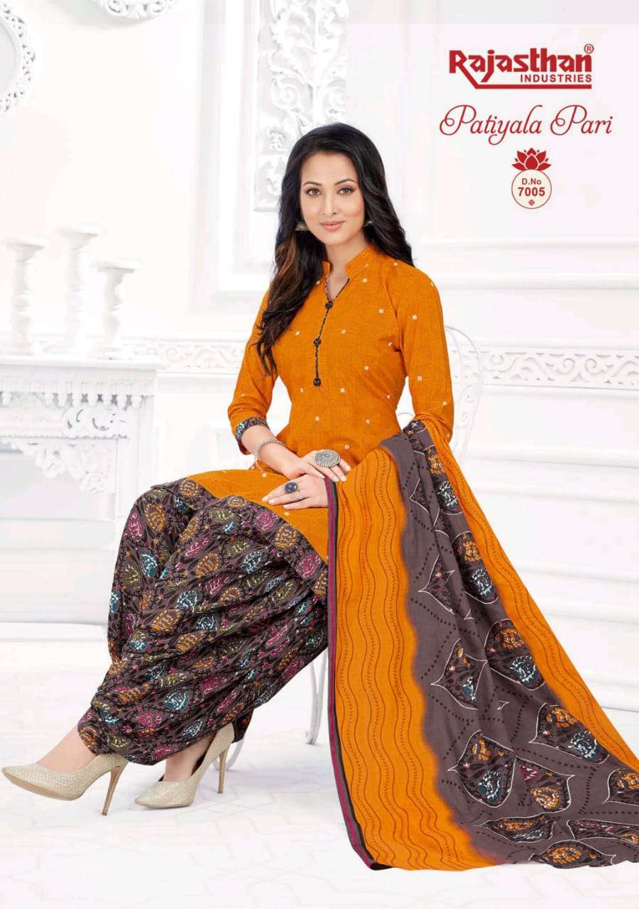 Patiyala Pari Vol 7 By Rajasthan Latest Designer Cotton Materials Salwar Suit