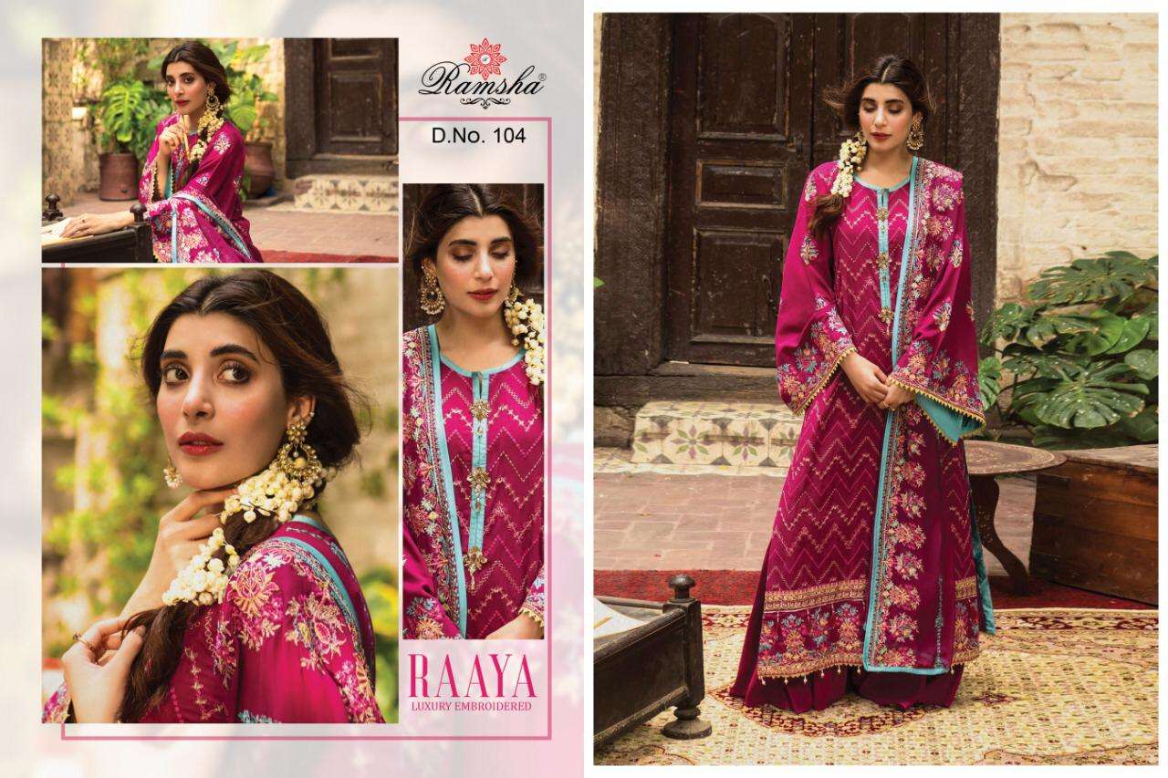 Raaya Luxury Embroided By Ramsha Pakistani Style Salwar Suit
