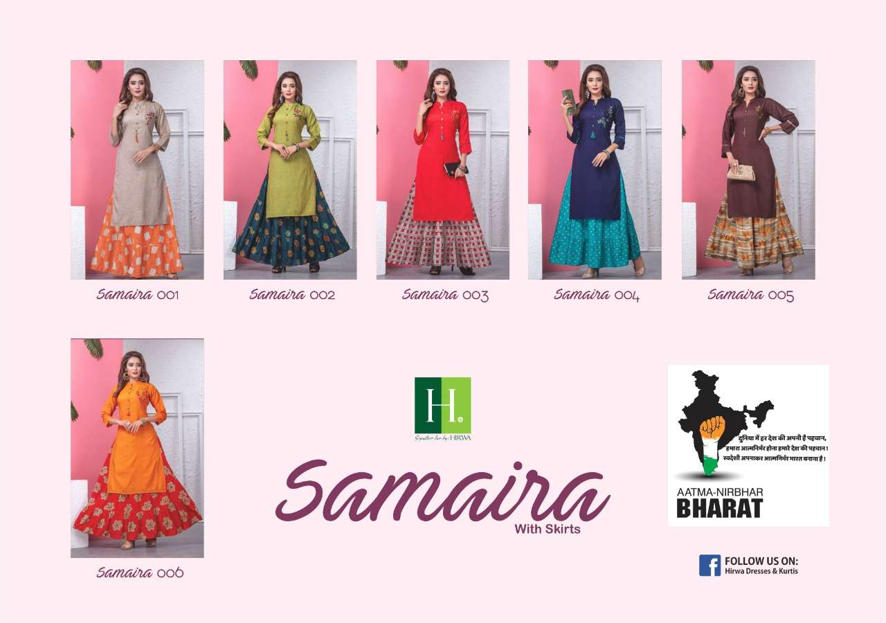 Samaira By Hirwa Latest Designer Kurtis