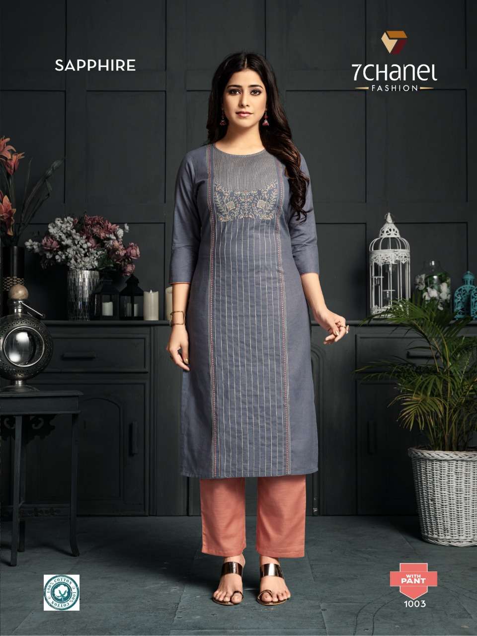 Sapphire By 7 Chanel Designer Stylish Kurtis Pant